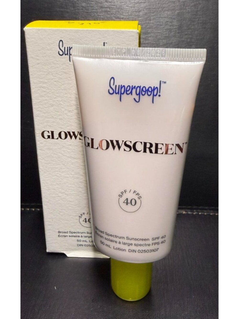Supergoop Glowscreen SPF 40 50ml Luminous Makeup Gripping Primer Vegan 8/26 Exp